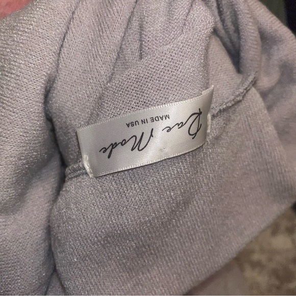 Rae Mode Cowl neck, hi-low hem line light weight top turtleneck oatmeal SZ SM - Picture 10 of 11